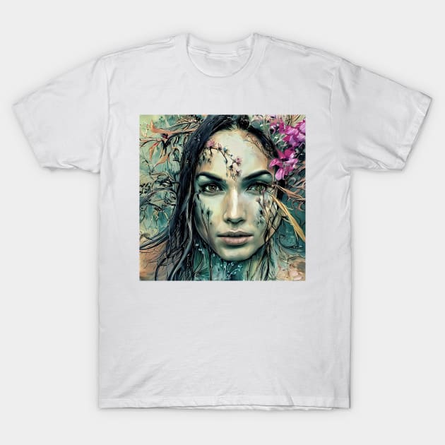 Portrait of Gal T-Shirt by bogfl